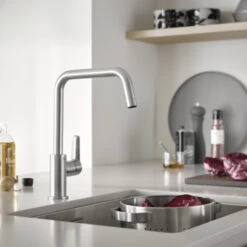 Grohe Keukenkraan Start Hoge U-uitloop QuickFix Chroom -Badkamer Winkel 123 187