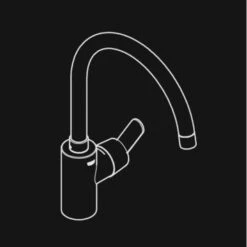 GROHE Keukenkraan Get Met Hendel En Hoge Uitloop Chroom 11 GROHE Keukenkraan Get Met Hendel En Hoge Uitloop Chroom -Badkamer Winkel 123 194