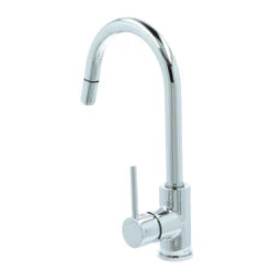 Atlantic Keukenkraan Jeremy Met Hendel En Uittrekbare Sproeikop Chroom -Badkamer Winkel 123 297