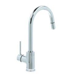 Atlantic Keukenkraan Jeremy Met Hendel En Uittrekbare Sproeikop Chroom -Badkamer Winkel 123 299