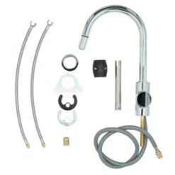 Atlantic Keukenkraan Jeremy Met Hendel En Uittrekbare Sproeikop Chroom -Badkamer Winkel 123 306