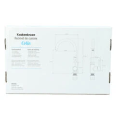 Atlantic Keukenkraan Colin Met Hendel RVS 27 Atlantic Keukenkraan Colin Met Hendel RVS -Badkamer Winkel 123 321