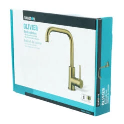 Handson Keukenkraan Olivier Met Hendel Messing 26 Handson Keukenkraan Olivier Met Hendel Messing -Badkamer Winkel 123 333