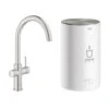 Grohe Red Compact Keukenkraan Met C-uitloop En 4 Liter Kokend Water Boiler Supersteel 1 Grohe Red Compact Keukenkraan Met C-uitloop En 4 Liter Kokend Water Boiler Supersteel -Badkamer Winkel 123 335