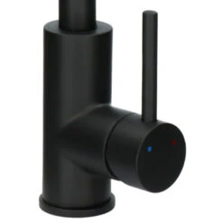 Handson Keukenkraan Olivier Met Hendel Mat Zwart 24 Handson Keukenkraan Olivier Met Hendel Mat Zwart -Badkamer Winkel 123 391