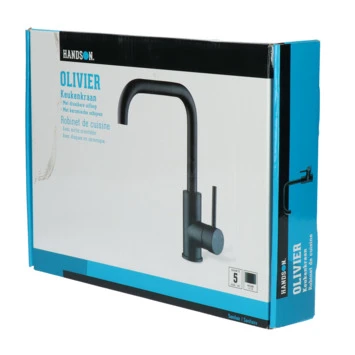 Handson Keukenkraan Olivier Met Hendel Mat Zwart 15 Handson Keukenkraan Olivier Met Hendel Mat Zwart - Afbeelding 13