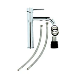 Atlantic Wastafelkraan Spencer Met Hendel Chroom -Badkamer Winkel 123 419