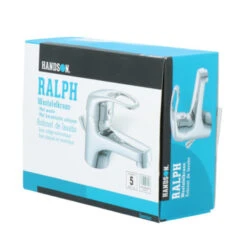 Handson Wastafelkraan Ralph Met Waste Chroom -Badkamer Winkel 123 434