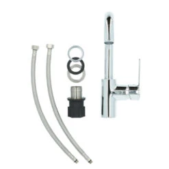 Atlantic Wastafelkraan Micah Met Hendel Chroom -Badkamer Winkel 123 449