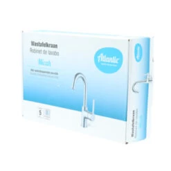 Atlantic Wastafelkraan Micah Met Hendel Chroom -Badkamer Winkel 123 450