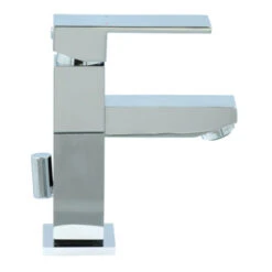 Aqualino Wastafelkraan Panaro Met Hendel En Waste Chroom -Badkamer Winkel 123 472