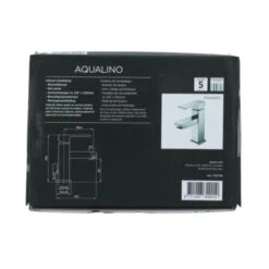 Aqualino Wastafelkraan Panaro Met Hendel En Waste Chroom -Badkamer Winkel 123 480