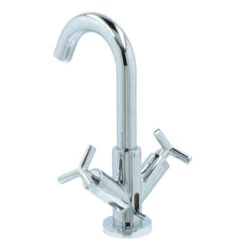 Absolut Wastafelkraan Post 2-knops Chroom -Badkamer Winkel 123 492