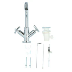 Absolut Wastafelkraan Post 2-knops Chroom -Badkamer Winkel 123 501