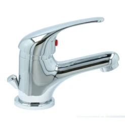 OK Wastafelkraan Met Hendel En Waste Chroom -Badkamer Winkel 123 539