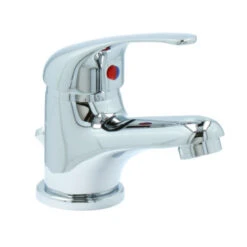 OK Wastafelkraan Met Hendel En Waste Chroom -Badkamer Winkel 123 540