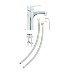 Atlantic Wastafelkraan Parker Met Hendel Chroom -Badkamer Winkel 123 556