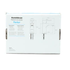 Atlantic Wastafelkraan Parker Met Hendel Chroom -Badkamer Winkel 123 558