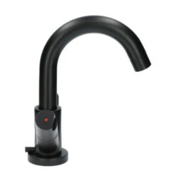 Aqualino Wastafelkraan Fortore 2-knops Met Waste Zwart -Badkamer Winkel 123 572