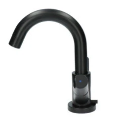 Aqualino Wastafelkraan Fortore 2-knops Met Waste Zwart -Badkamer Winkel 123 582
