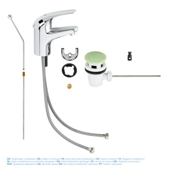 GROHE Wastafelkraan Swift S-size Met Hendel En Waste Chroom 6 GROHE Wastafelkraan Swift S-size Met Hendel En Waste Chroom - Afbeelding 4