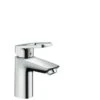 Hansgrohe Wastafelkraan Logis Loop 100 Met Hendel En Waste Chroom -Badkamer Winkel 123 616