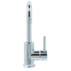 Absolut Wastafelkraan Haiti Met Hendel En Pop-up Afvoerplug Chroom -Badkamer Winkel 123 629