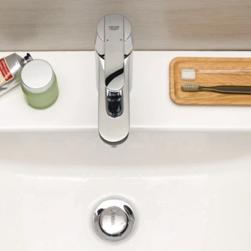 Grohe Wastafelkraan Get Met Hendel En Waste Chroom 5 Grohe Wastafelkraan Get Met Hendel En Waste Chroom - Afbeelding 3