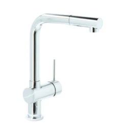 Atlantic Keukenkraan Stephen Met Hendel En Uittrekbare Sproeikop Chroom -Badkamer Winkel 123 68