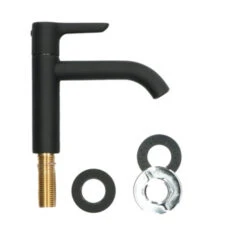 Atlantic Fonteinkraan Riley Met Hendel Zwart -Badkamer Winkel 123 682