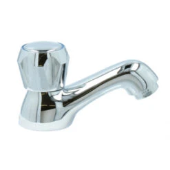 Handson Fonteinkraan Thomas Lage Uitloop Met Draaiknop Chroom -Badkamer Winkel 123 709