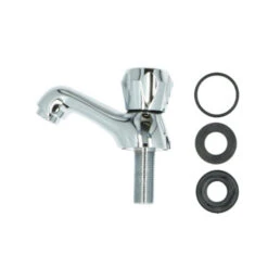 Handson Fonteinkraan Thomas Lage Uitloop Met Draaiknop Chroom -Badkamer Winkel 123 712