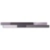 Wandtegelstrip Aluminium/Zwart 30x3 Cm 2 Wandtegelstrip Aluminium/Zwart 30x3 Cm -Badkamer Winkel 123 868